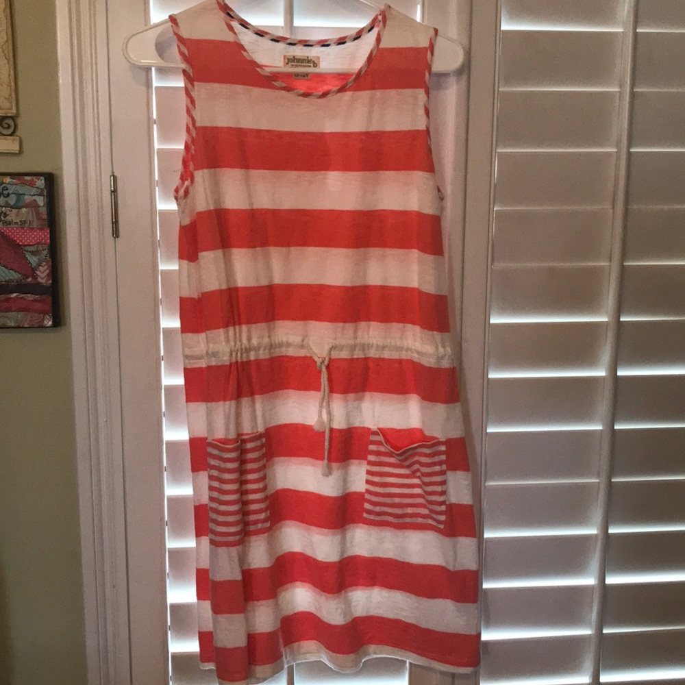 Girl’s Johnnie b sleeveless striped dress